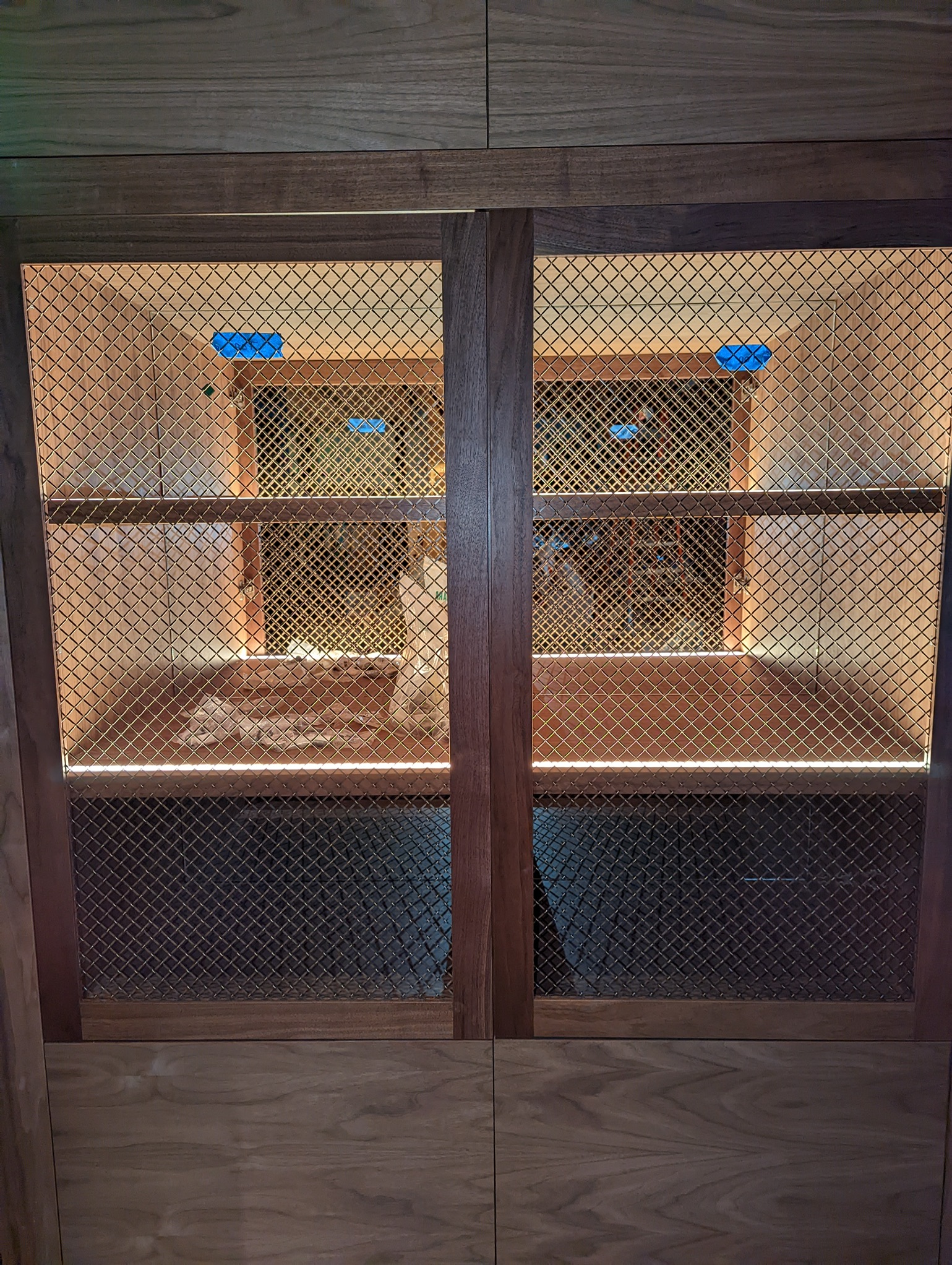 Custom cabinet LED lighting installation
